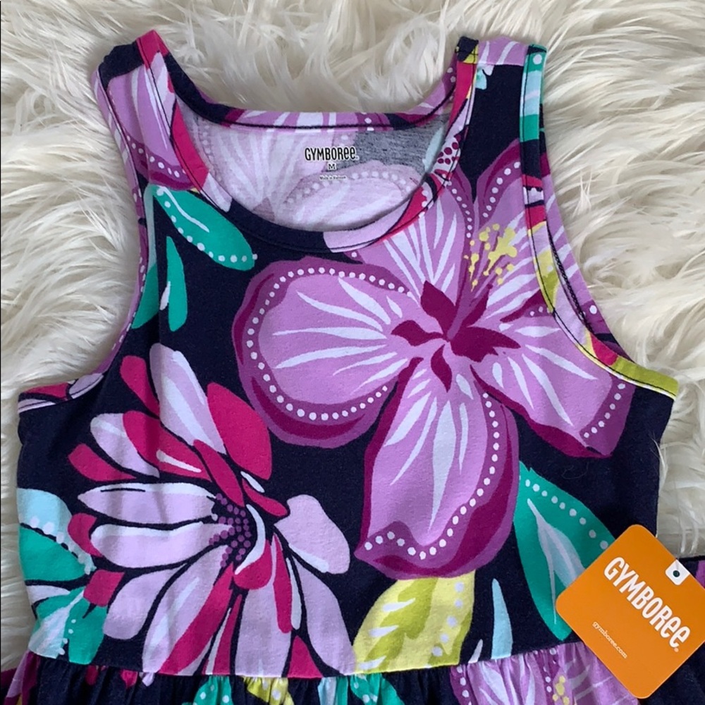 Gymboree Girls Long Floral Dress